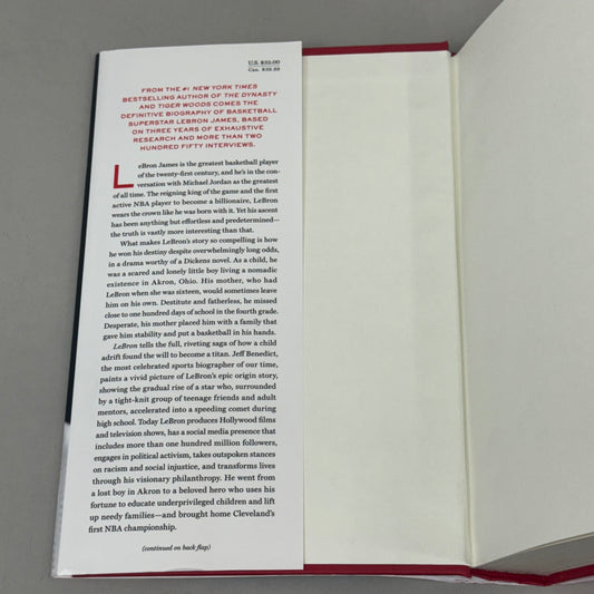 AVID READER PRESS Jeff Benedict; Lebron 576 Pages