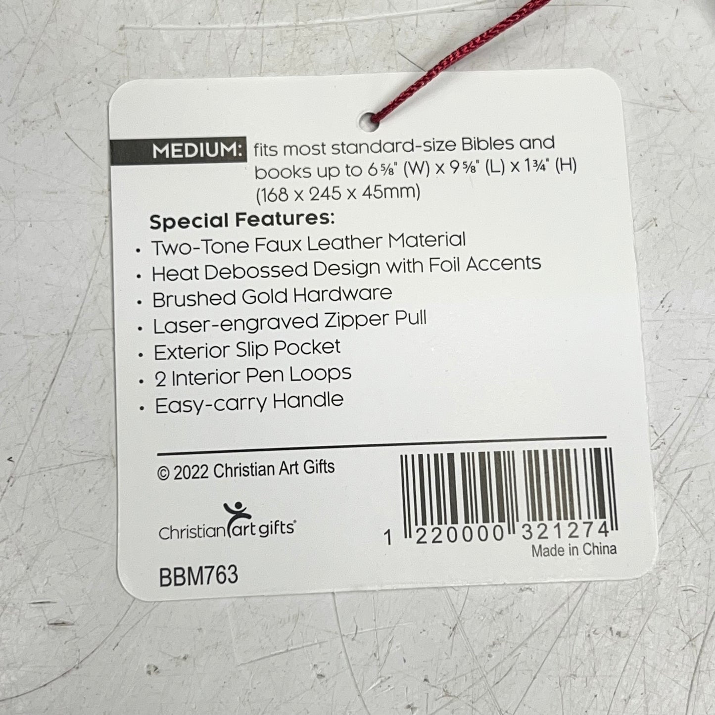 CHRISTIAN ART GIFTS Matthew 6:33 Two-tone Faux Leather Bible Cover 6"x9" Blue