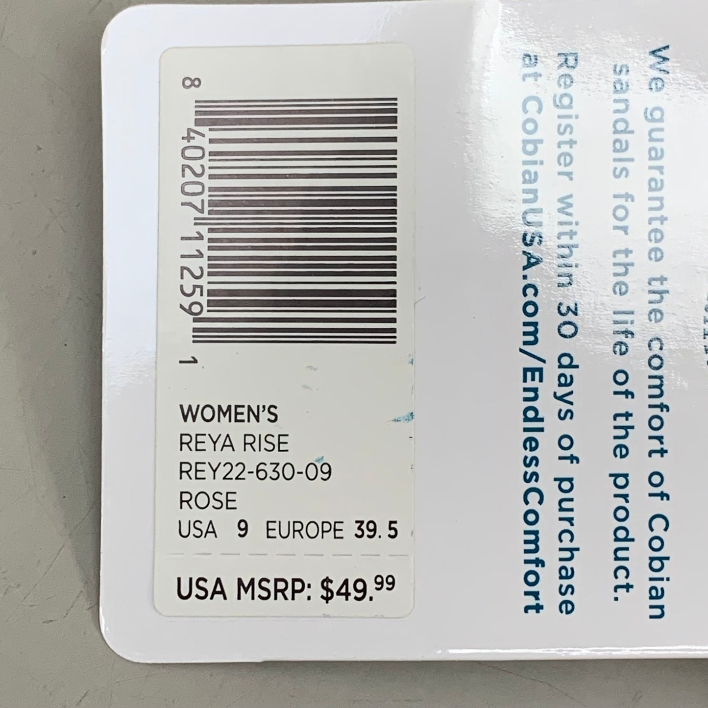 COBIAN Reya Rise Sandal's Women's Sz 9, EU 39.5 Rose REY22-630-09