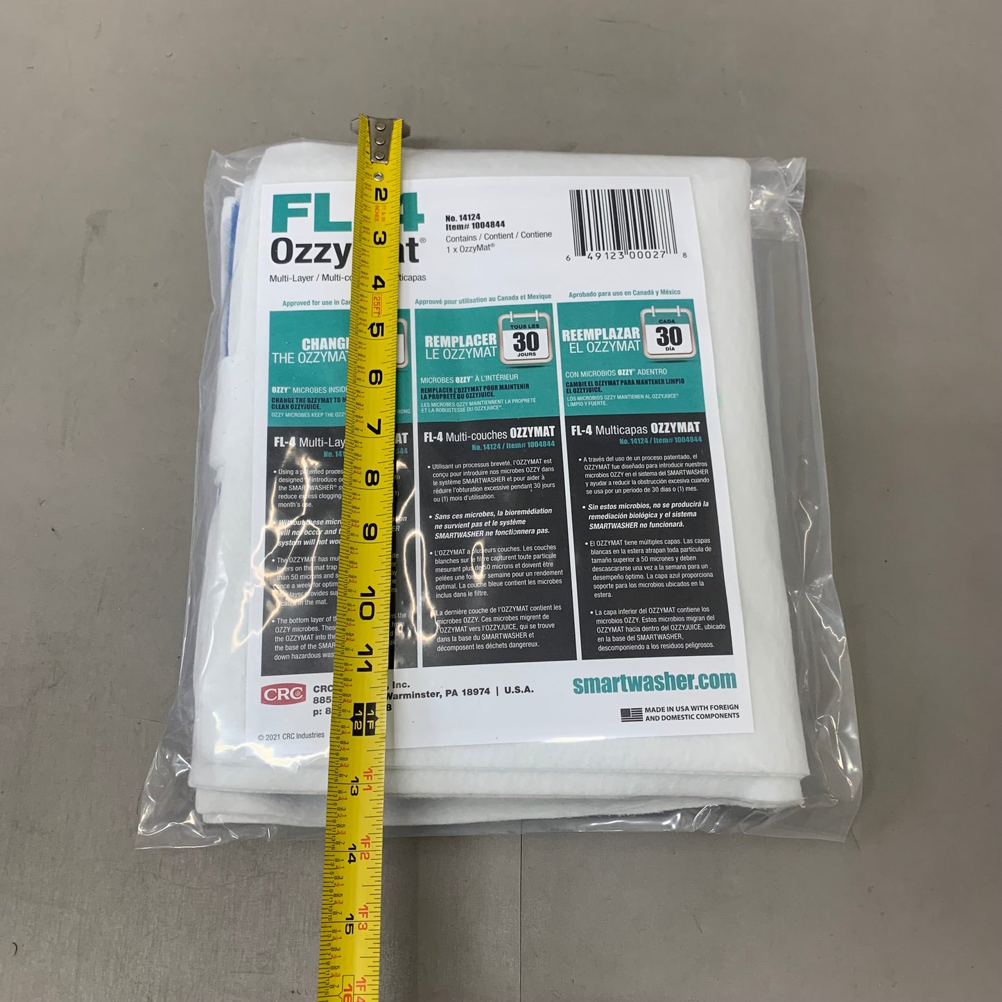 CRC Eco-Friendly Smart Washer Ozzymat Multi-Layer Fluid Activation 1004844