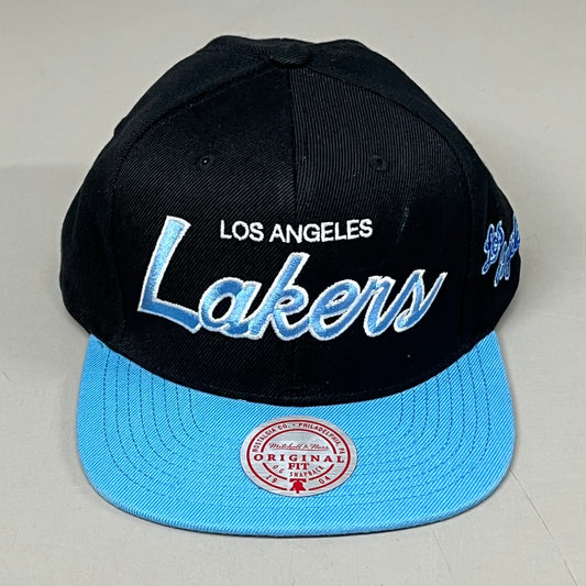 MITCHEL & NESS Los Angeles Lakers 2.0 Snapback Hat Men's Black/Blue One Size