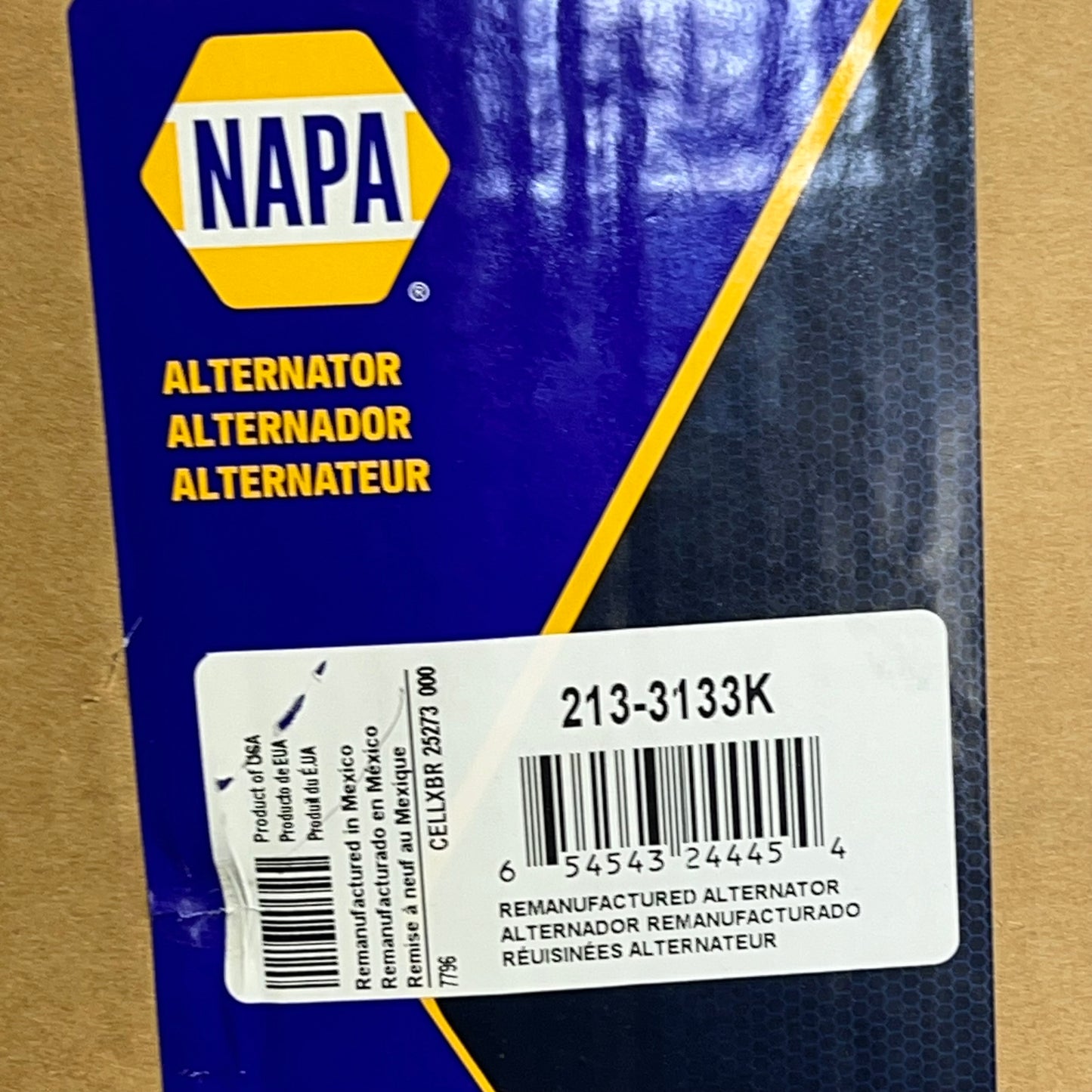 NAPA Remanufactured Alternator Standard 110 a for Ford Model Vehicles 2133133K