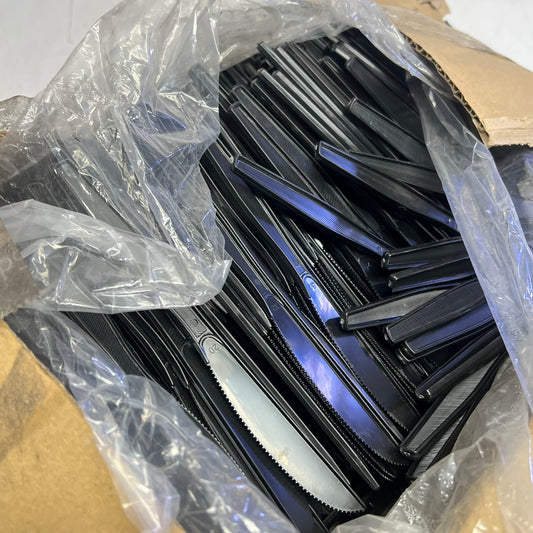 ZA@ EVO PAK (1000 PACK) Knife Medium Heavy Duty Black (As-Is)