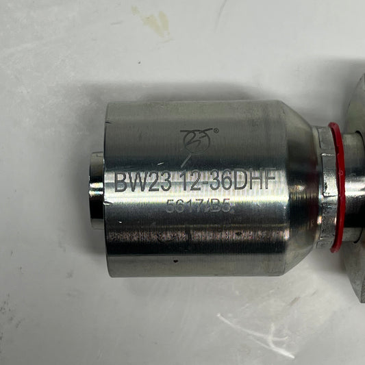 BALFLEX USA Hydraulic Crimp Fitting W-series 3/4" Hose X 36 DHF BW2312-36DHF