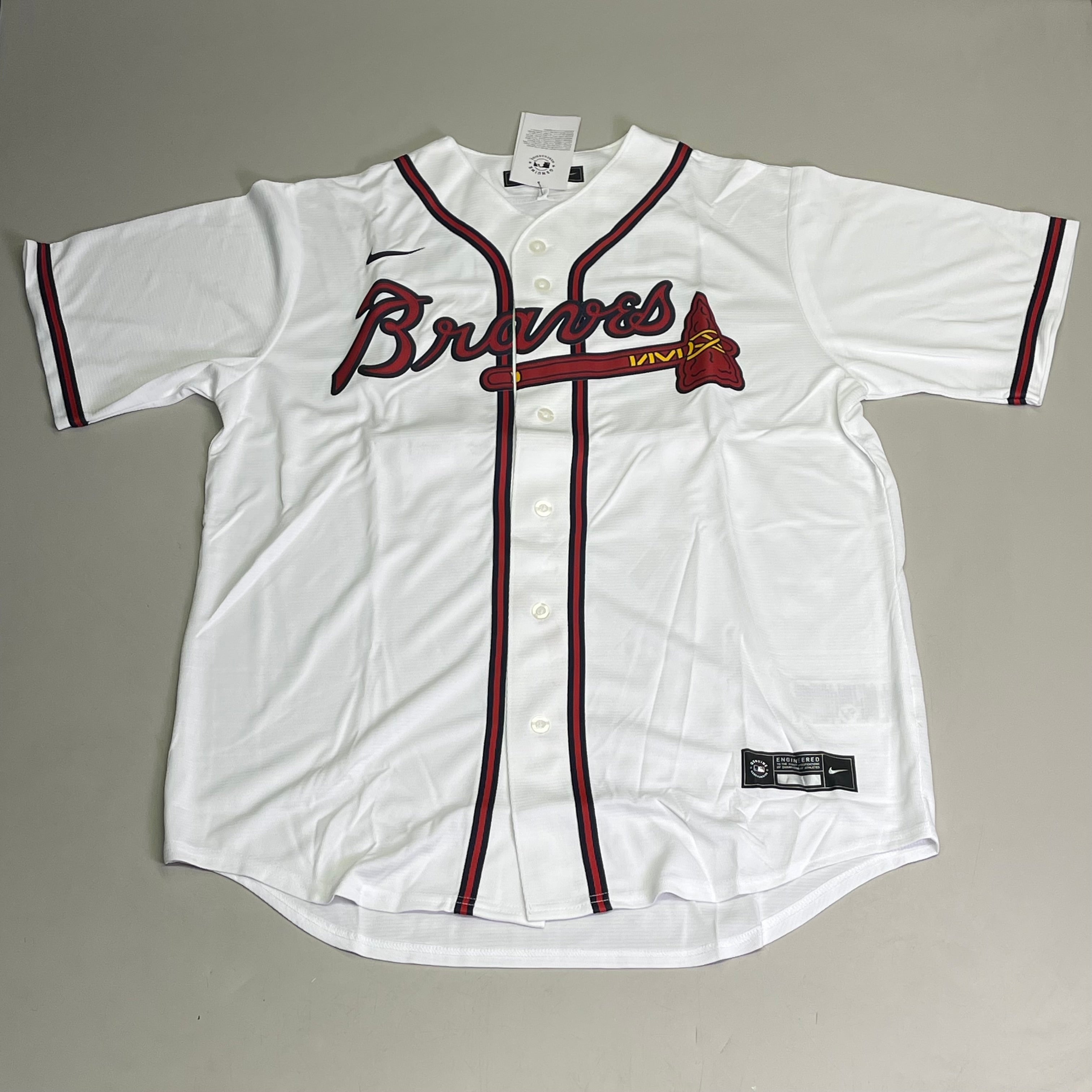 NIKE Atlanta Braves Jersey, 28 Matt Olson, Genuine MLB Merchandise L