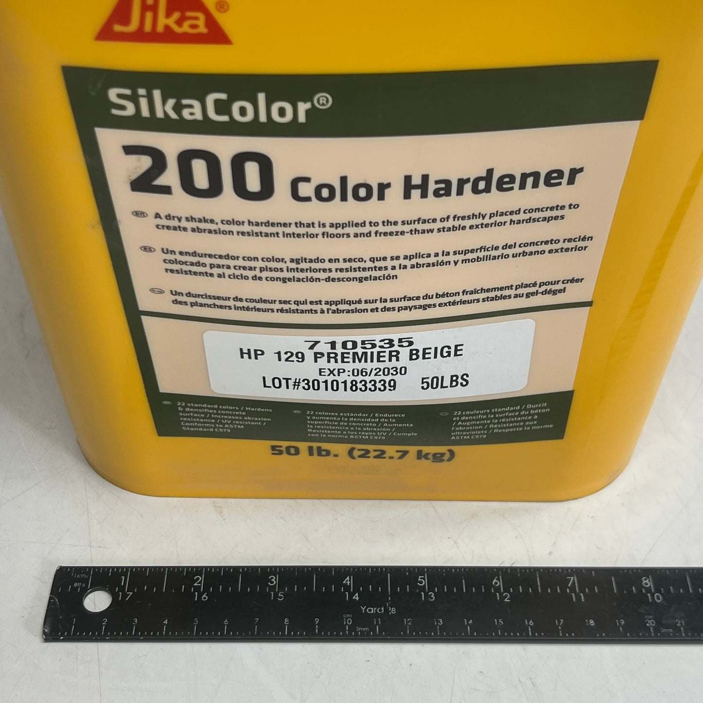 SIKA Sikacolor 200 Color Hardener HP 129 Premier Beige 50Lbs 710535