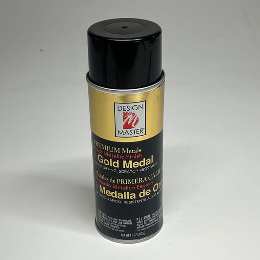 DESIGN MASTER (2 PACK) Premium Metals Thick Metallic Finish 11 Oz Gold Medal 231