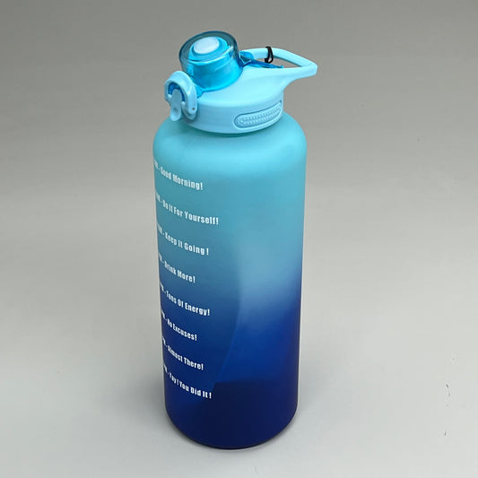 EPOCA (2 PACK) Primula Motivational Water Bottle Half Gallon Blue Ombre PHKH-64BL02