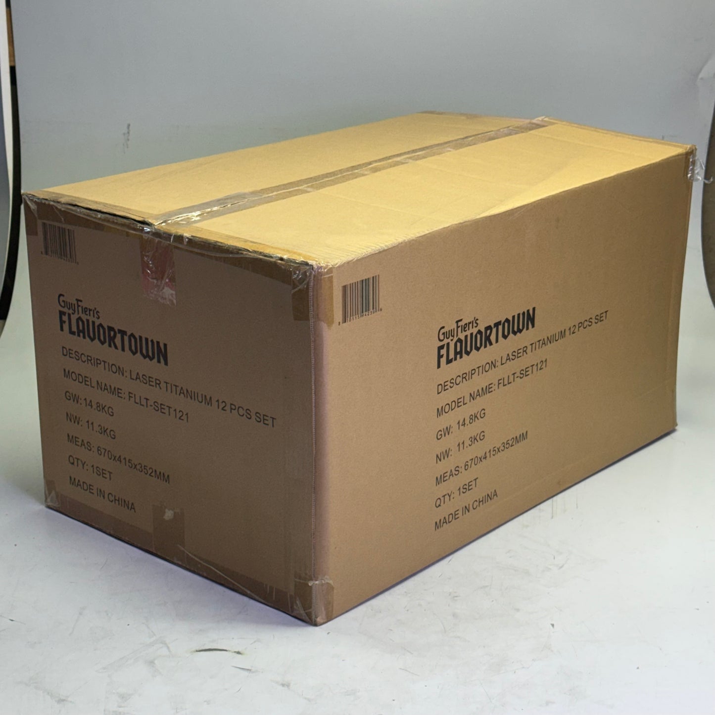 FLAVORTOWN Laser Titanium 12 Pcs Set, Capacity 5 Quarts FLLT-SET121