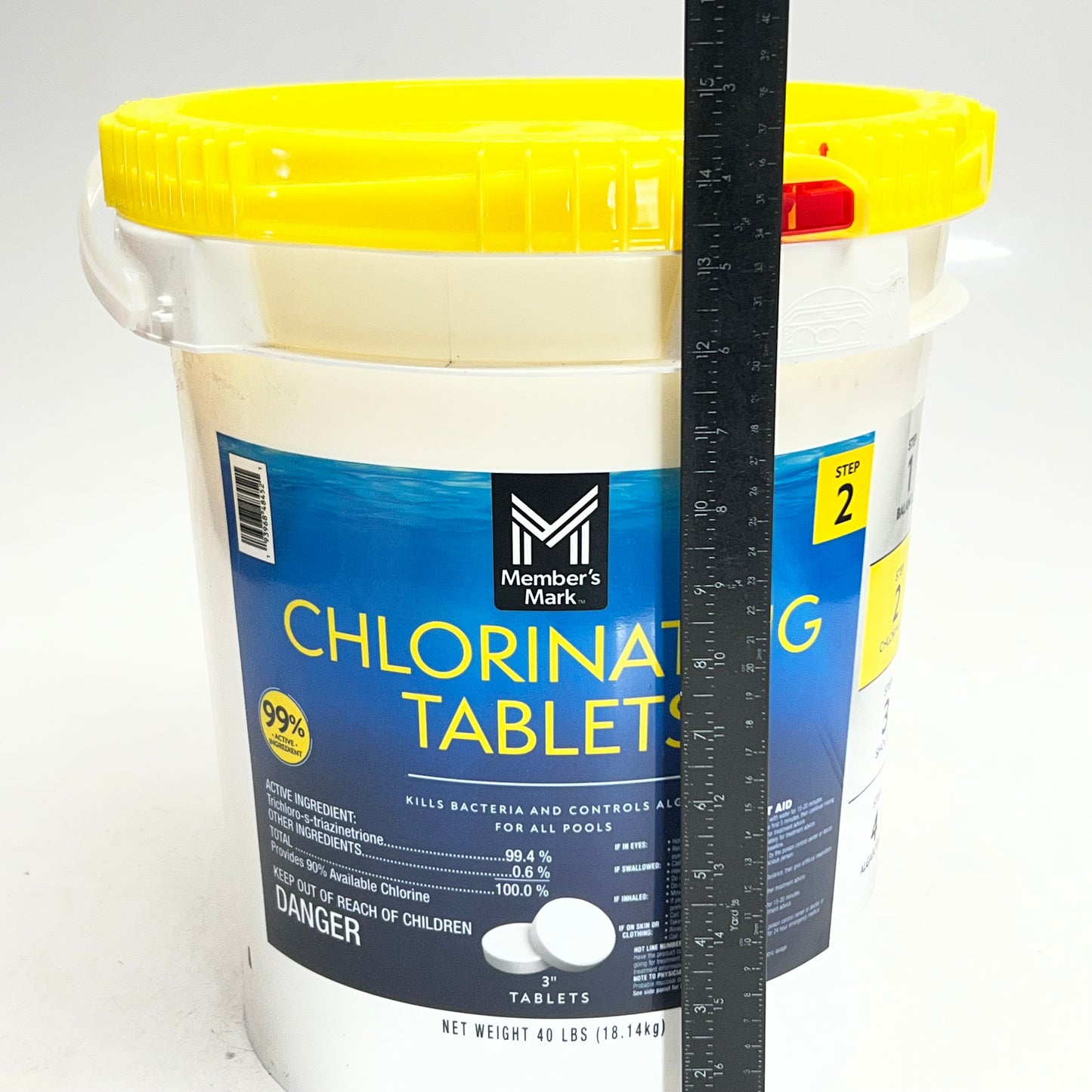 MEMBER'S MARK Chlorinating Tablets EPA REG 935-40-71421 40lb