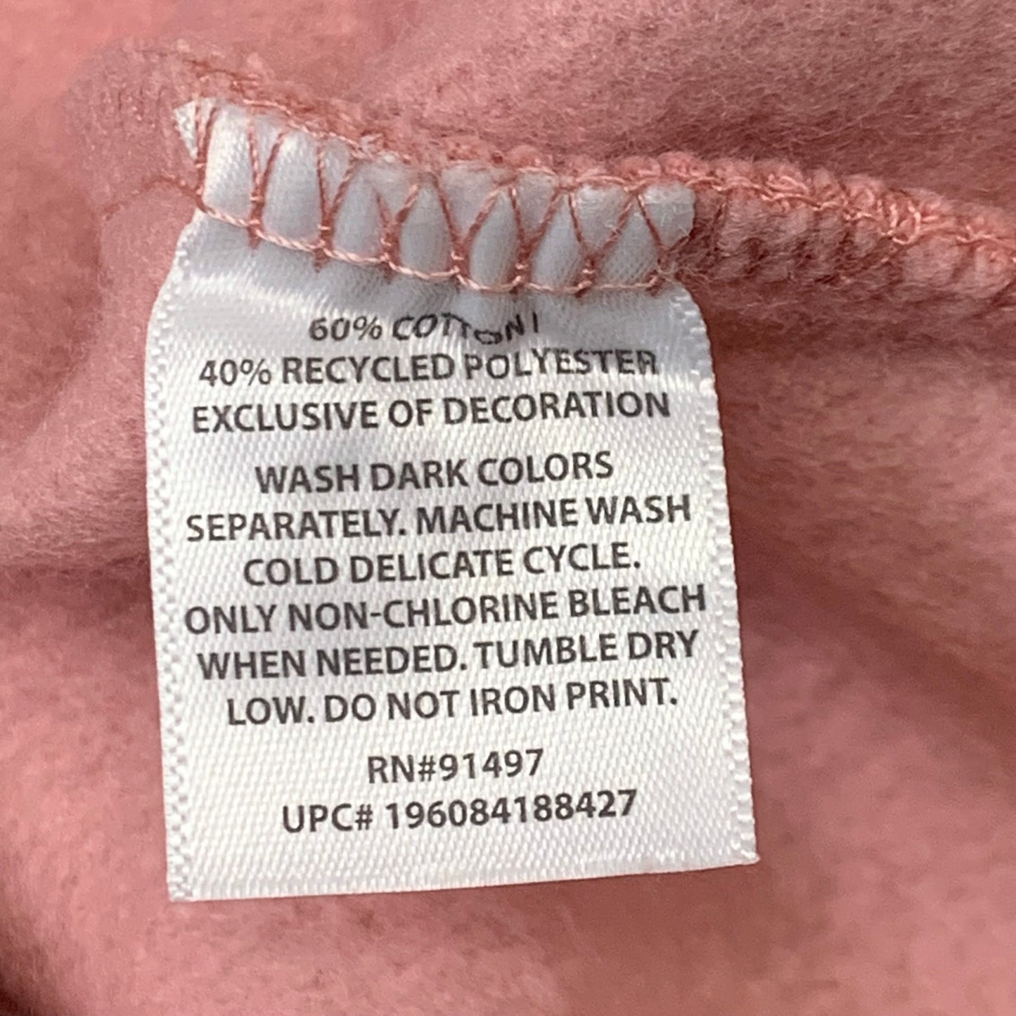 STATE OF MINE Women's Texas Print Sweatshirt Sz-XXLarge Blush 15711