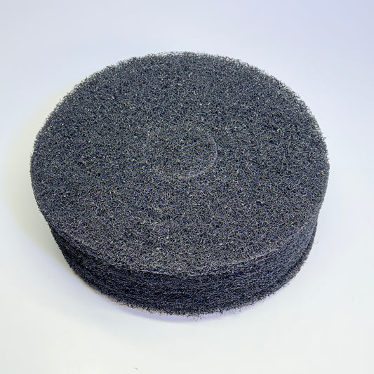 GLOBAL INDUSTRIAL (5 PACK) 13" Stripping Pad Floor Maintenance Black 261880BK