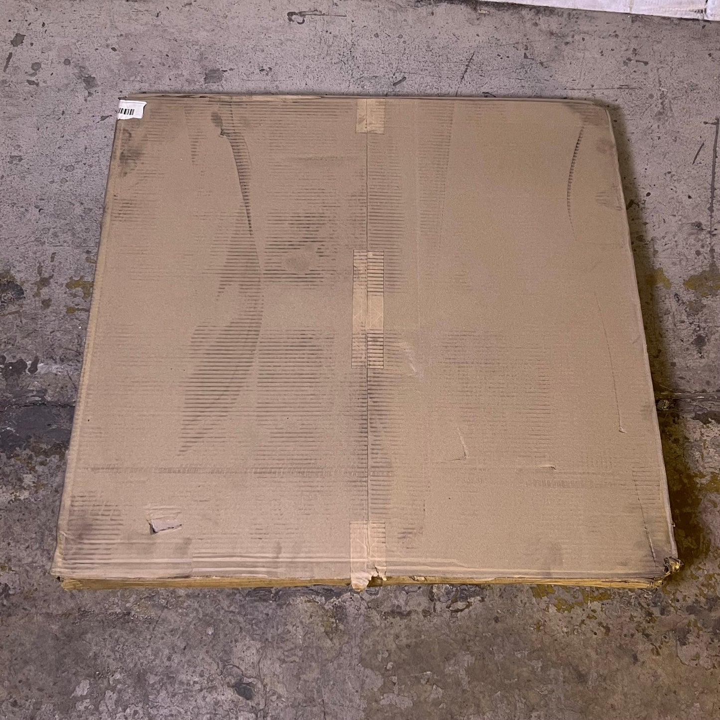 Square Galvanized Steel Plate for Patio Umbrellas Sz 31.5" x 31.5" (New Other, Distressed Box)