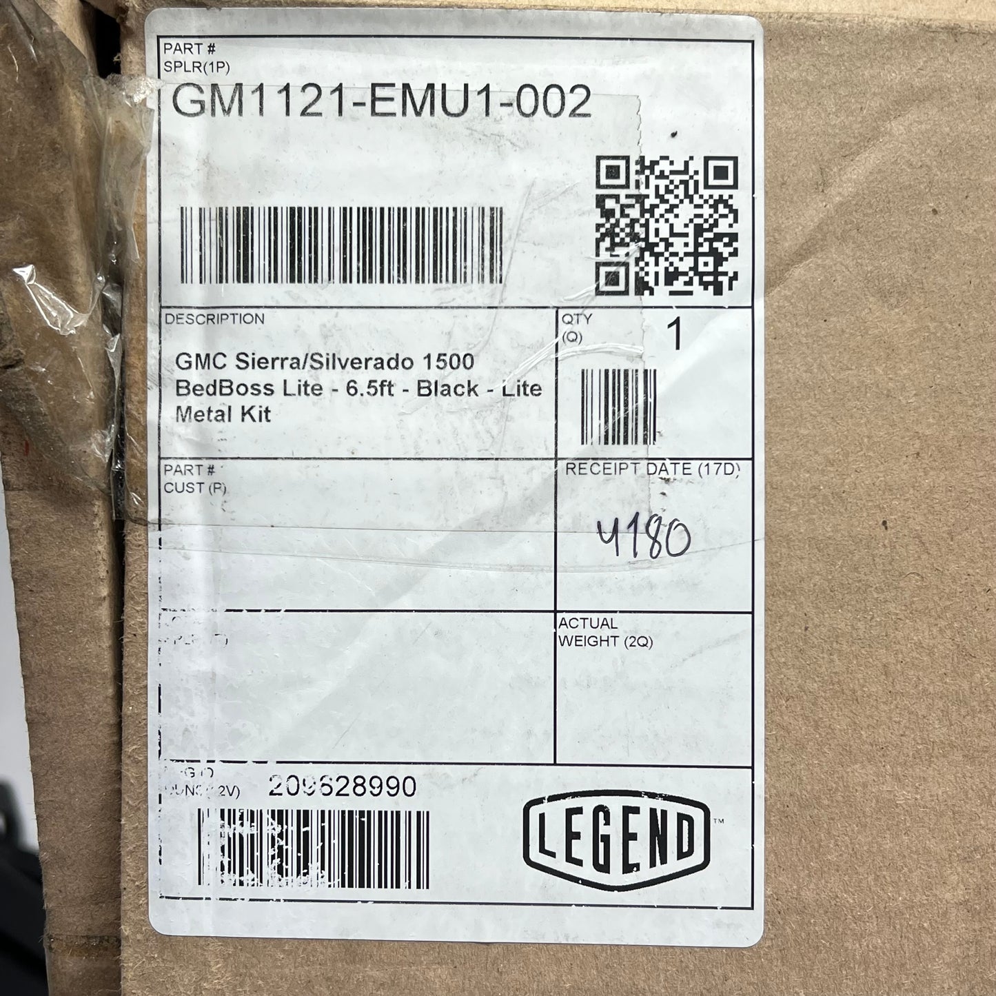 LEGEND Bed Boss Lite For Gmc Sierra/Silverado (Hardware/Brackets) GM1121-|EMU1-L