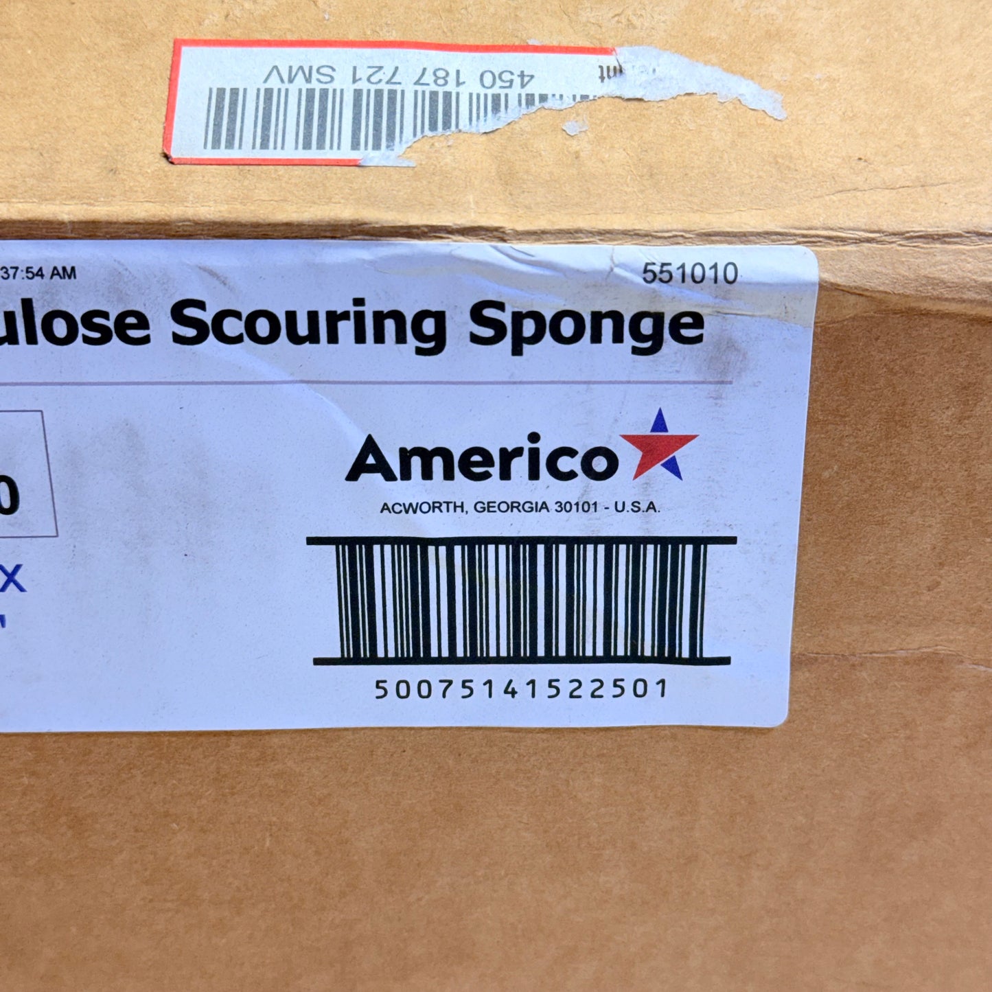 AMERICO (20 COUNT) Scouring Sponge Medium Duty 3.18" X 6.25" Yellow/Green 745
