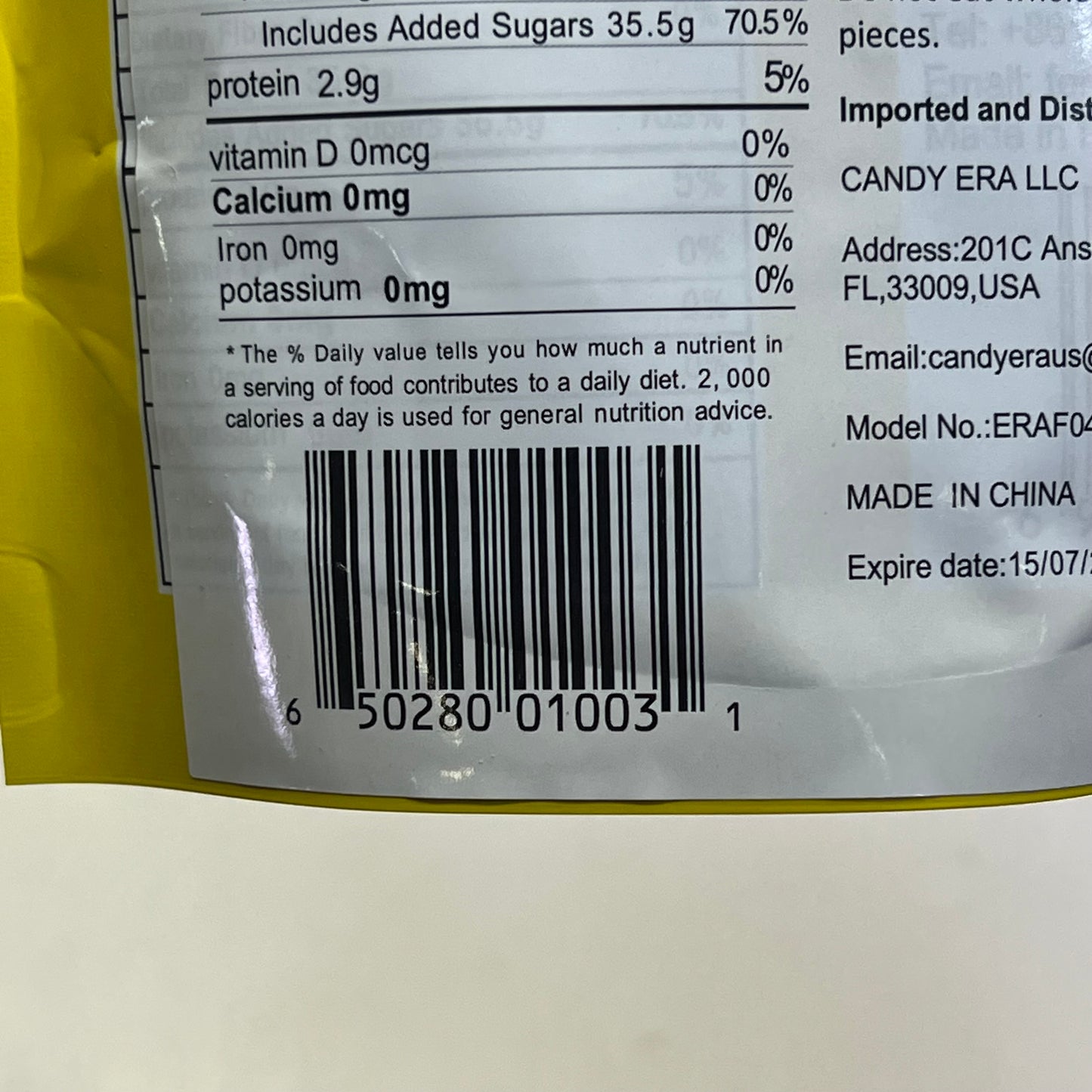 CANDY ERA (3 PACK) Freeze Dried Crunchy French Fries Fruit Candy 1.76 oz BB 07/26