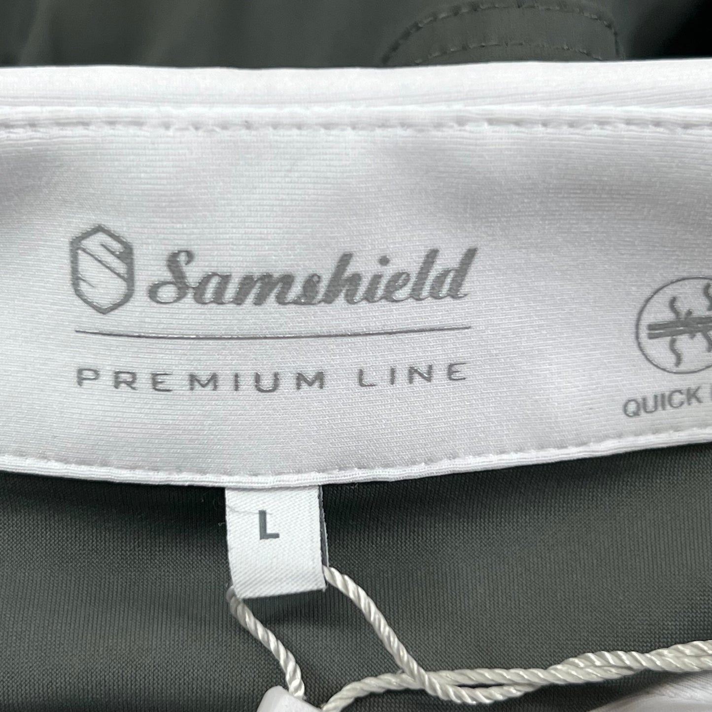 SAMSHIELD Smith Long Sleeves Equestrian Polo Women's Sz L Mineral