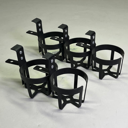 (10 PACK) Plastic Drink Holder Sz 5" H x 4" D, Black