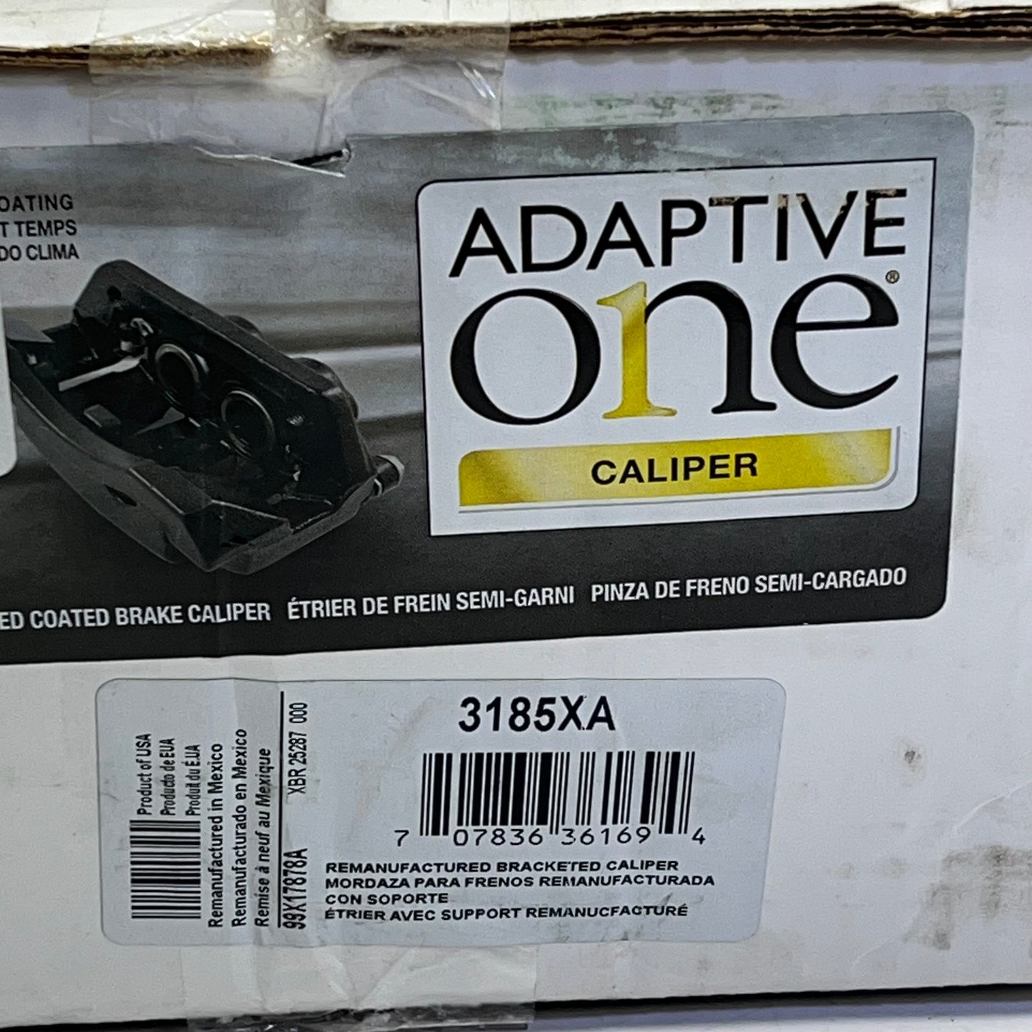 NAPA Brake Caliper Dual Piston Floating Remanufactured For Ford Vehicles 3185XA