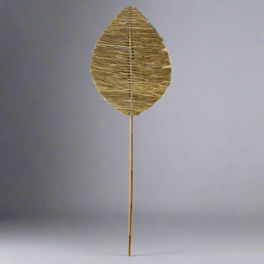 CREATIVE CO-OP (6 Pieces) 60" H Anahaw Shape Leaf Extender, Light Brown DF3879