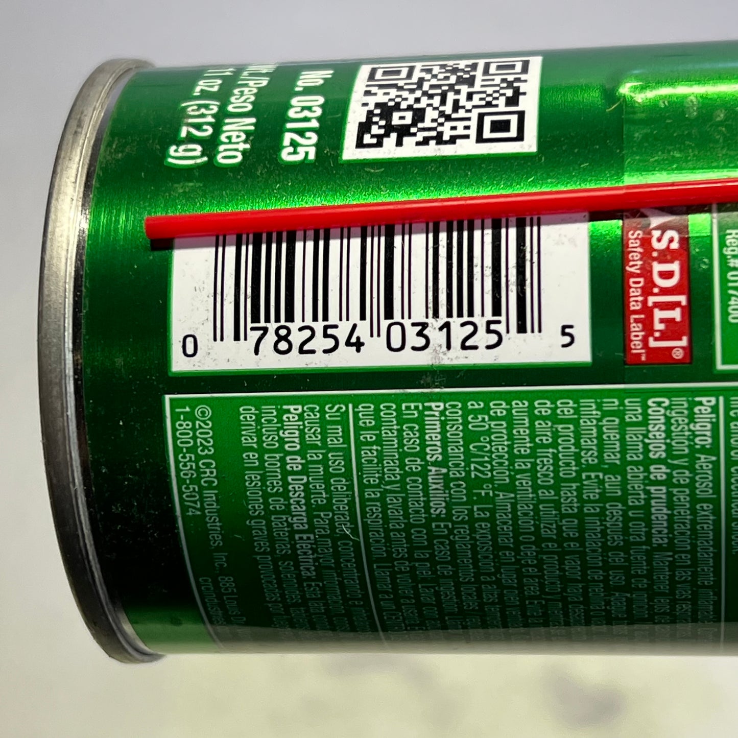 CRC (2 PACK) HF Contact Cleaner Leaves No Residue Aerosol 11 oz Clear 03125