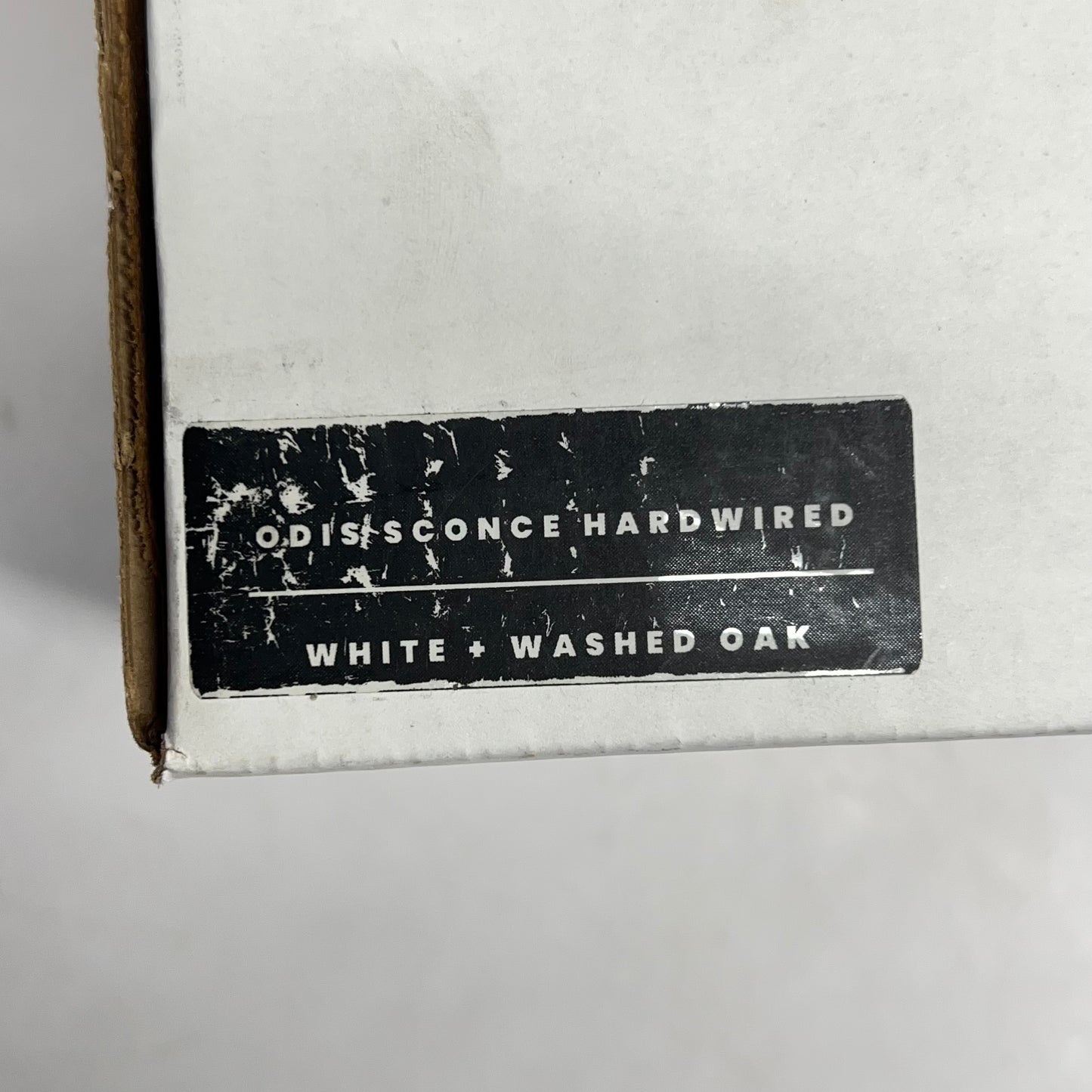 HUMAN HOME Odis Sconce Handcrafted Design 7.9" White Washed Oak Cool Light