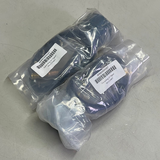 FLAME KING (2 PACK) Van/Trailer Propane Tank Pigtail 15" Black w/ Green E15INPT