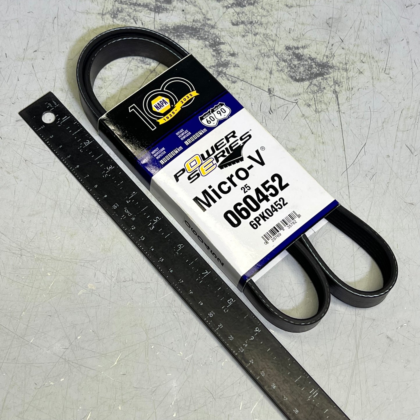 NAPA Automotive V-Ribbed Belt For Ford & Toyota K06 13/16" x 46" Black 25060452