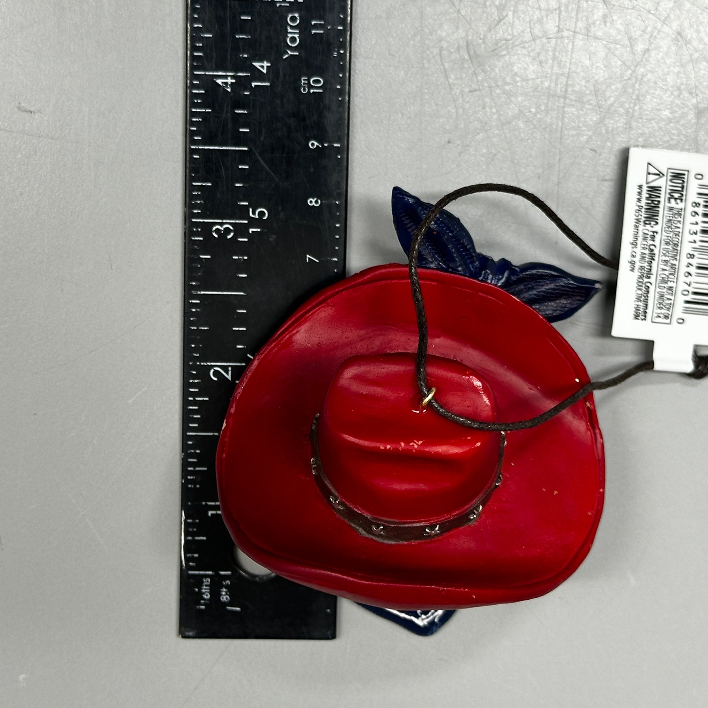 KURT S. ADLER Western Cowboy Hat Christmas Ornament E0959