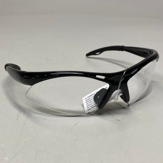 SAS SAFETY CORP (12 PACK) Premium Safety Eyerwear Black Frame/Clear Lens 540-0200