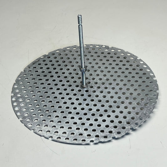 Stainless Steel Metal Perforated Filter Disc (2 Pack) Sz 10” Gray