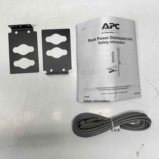 SCHNEIDER ELECTRIC Power Strip Metered by Outlet W/ Switching 12' Black AP8641