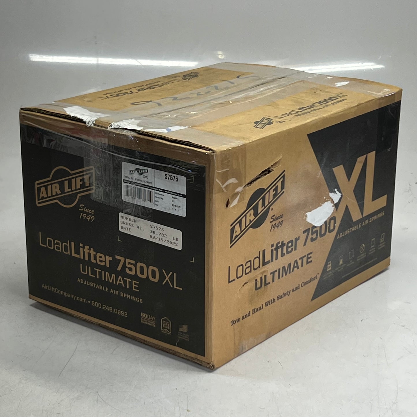 AIR LIFT Load Lifter 7500 XL Ultimate Adjustable Air Springs, Black 57575