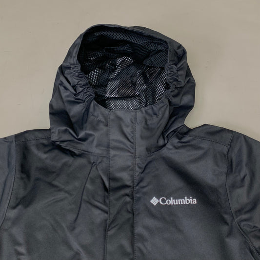 COLUMBIA Reflective Detail Hikebound Jacket Boys Youth Sz S Black SB6647-010