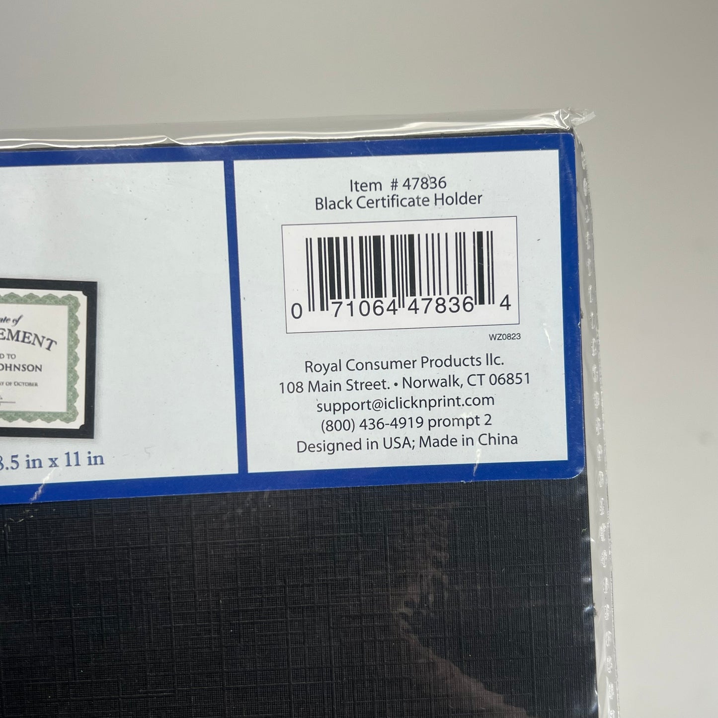 GEOGRAPHICS (10 PACK) Letter Recycled Certificate Holder 9.5"x12" Black 47836