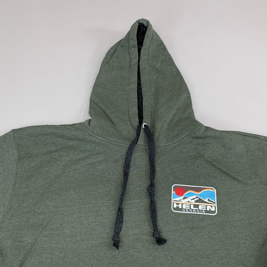 LONEROCK Helen Georgia Tie Hoodie Sz 2X-Large Green