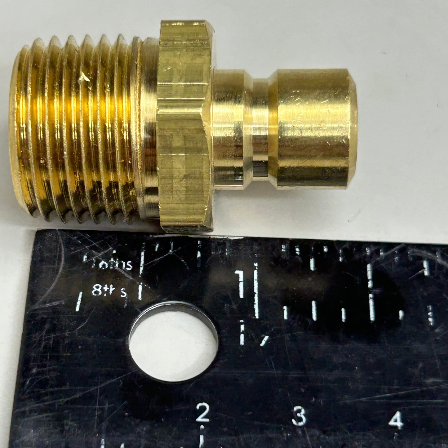 PLASTIC PROCESS EQUIPMENT (10 Pack) Male Plug Fitting 3/8" ID 1/2" NPT Brass PPEB354