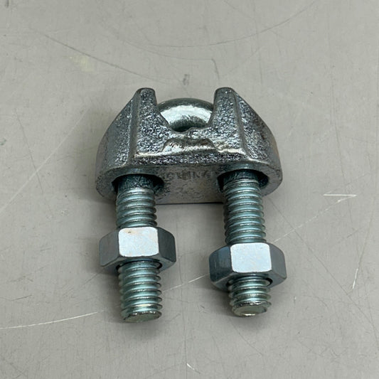 HANHUA (10 Pack) Stainless Steel Wire Rope Clip Cable Clamp 1/2" Chrome