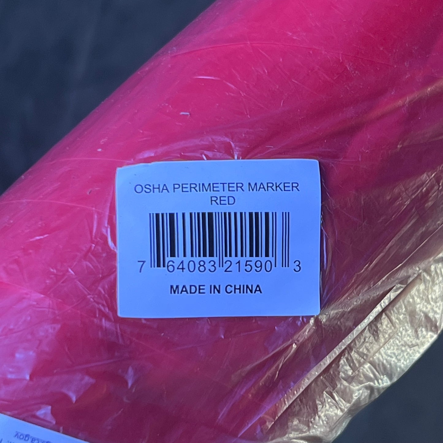 OSHA Perimeter Marker Red Sz 12" x 18" x 105"