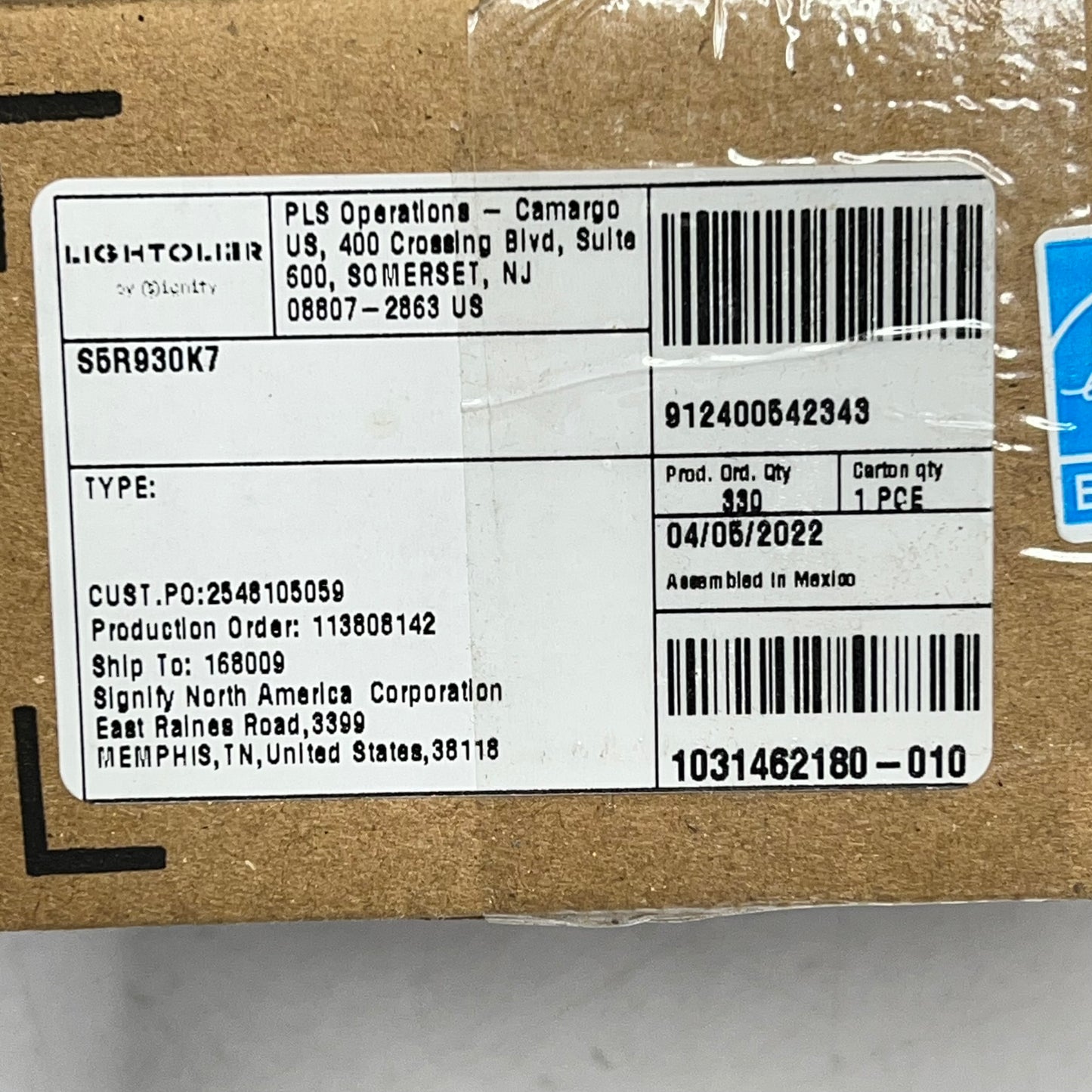 SIGNIFY Lightolier Surface Mounted Led 5" 600LM 90CRI 3000K White S5R930K7