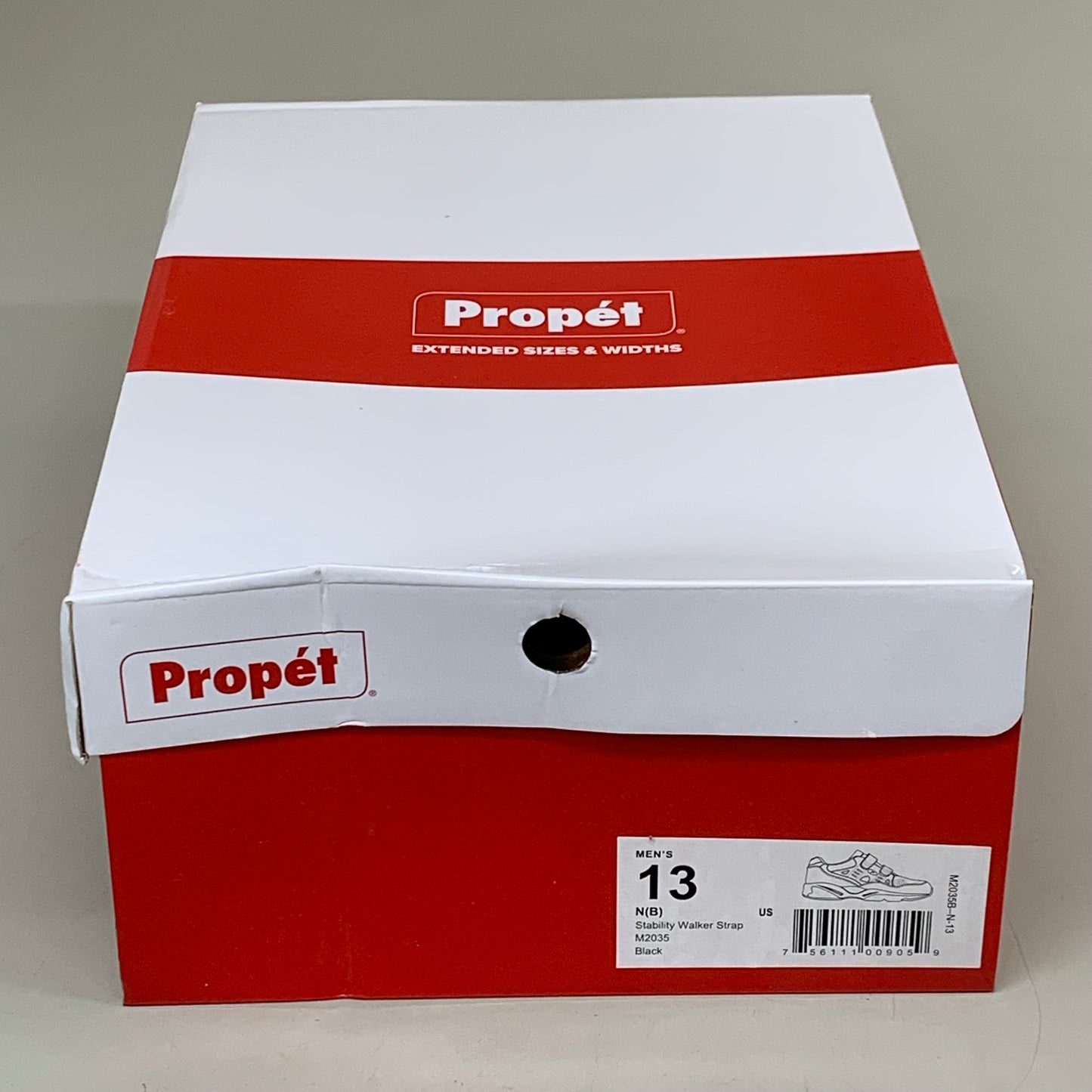 PROPET Stability Walker Strap Sneaker Shoes Men's SZ 13 Black M2035B-N-13