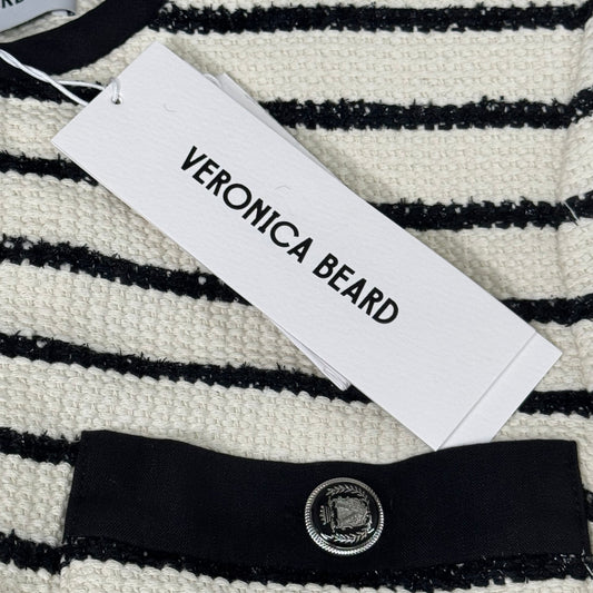 VERONICA BEARD Women's Foster Dickey Jacket Sz-8 Ivory/Black 2406TW7410717