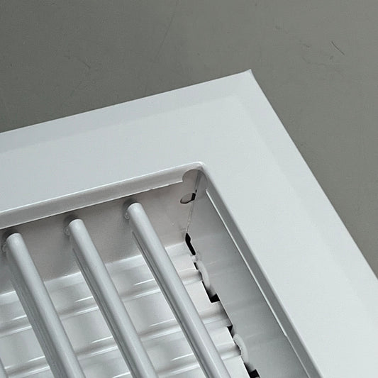 HART & COOLEY Sidewall/Ceiling Vent Adjustable 14" x 8" White A618MS 1408W 022459