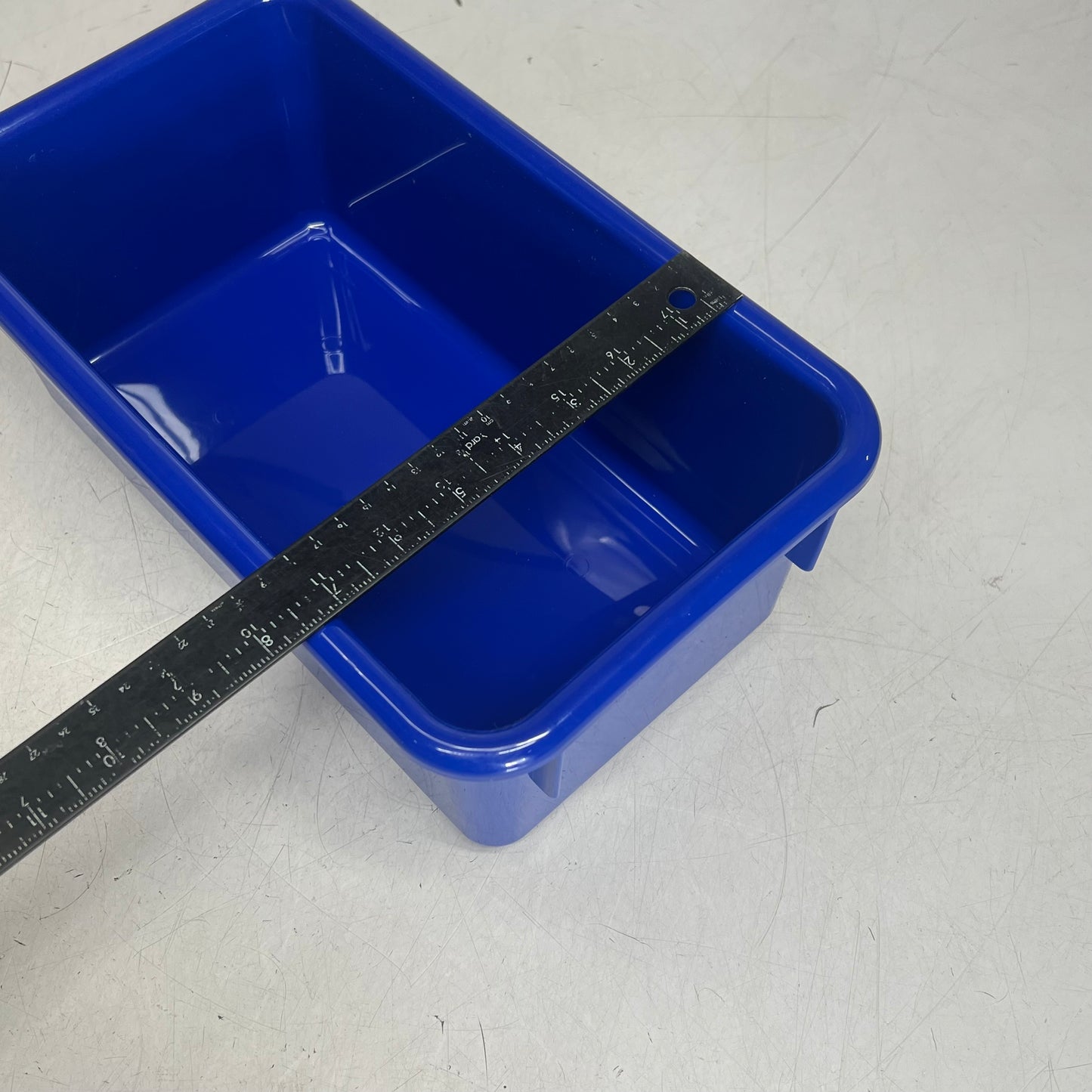 LAKESHORE (9 PACK) Heavy Duty Plastic Handy Storage Box 8"x13 1/4" Blue YB10BU