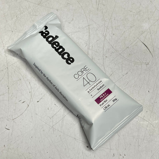 CANDENCE (12 PACK) Core 40 Fuel Snack Energy Bar Pb & J Flavor 1.76oz BB 08/26