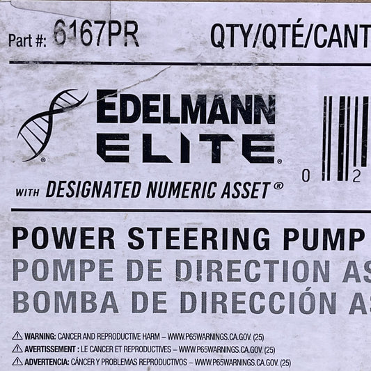 EDELMANN ELITE Power Steering Pump for Dodge 6167PR