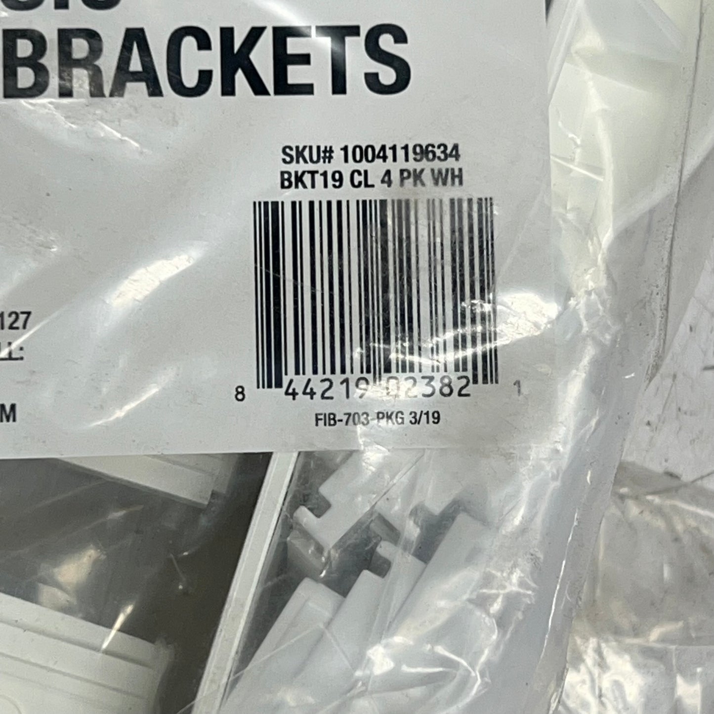 ZA@ FIBERON ARMOR GUARD (2 PACK) Classic Line Rail Brackets White 1004119634 A