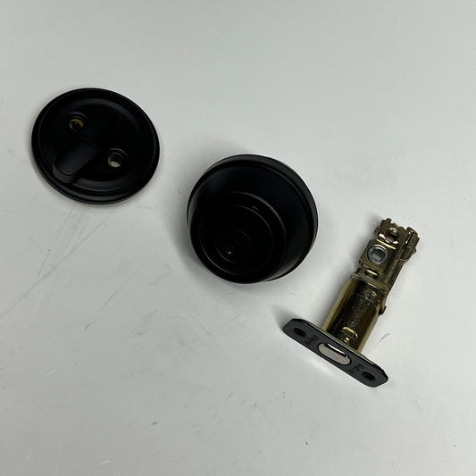 KWIKSET Single Cylinder Deadbolt Smartkey Security Matte Black 97800-229