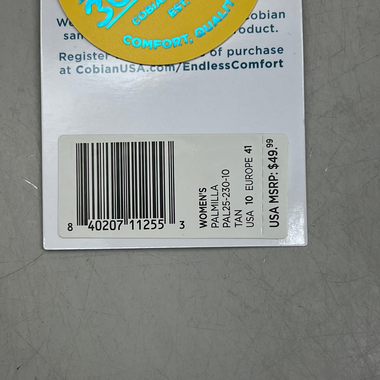 COBIAN Palmilla Braided Synthetic Leather Strap Sandals Women's Sz 10 EU 41 Tan PAL25-230-10