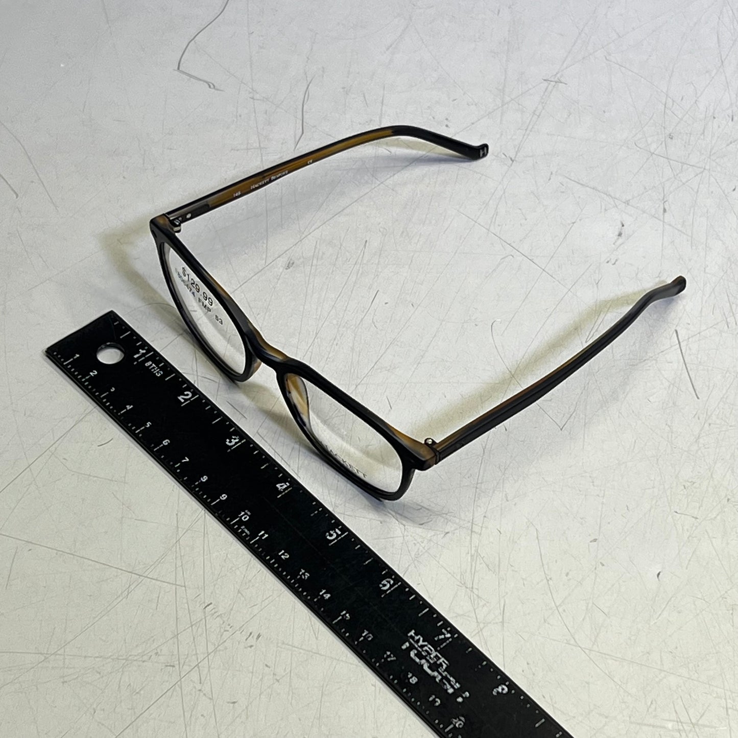 HACKETT Men's Mondonttica Bespoke Glasses Full Rim 359 006 Black On Tortoise